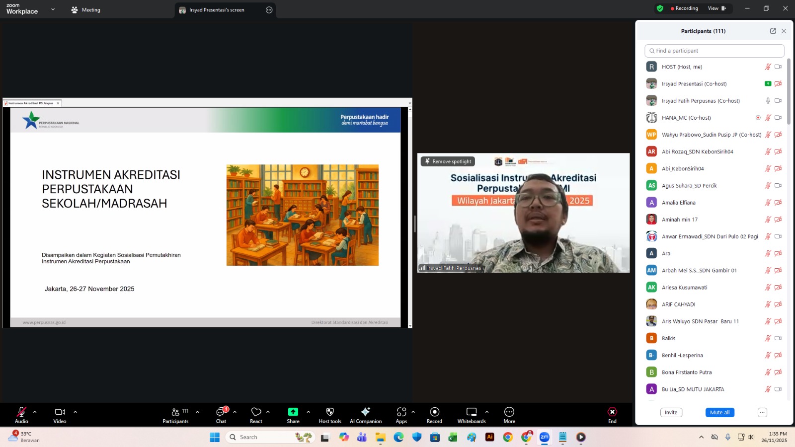 Sosialisasi Instrumen Akreditasi Perpustakaan: Wujud Komitmen Peningkatan Mutu Pendidikan