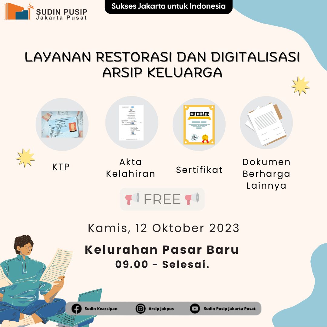 Layanan Arsip Siaga di Kelurahan Pasar Baru