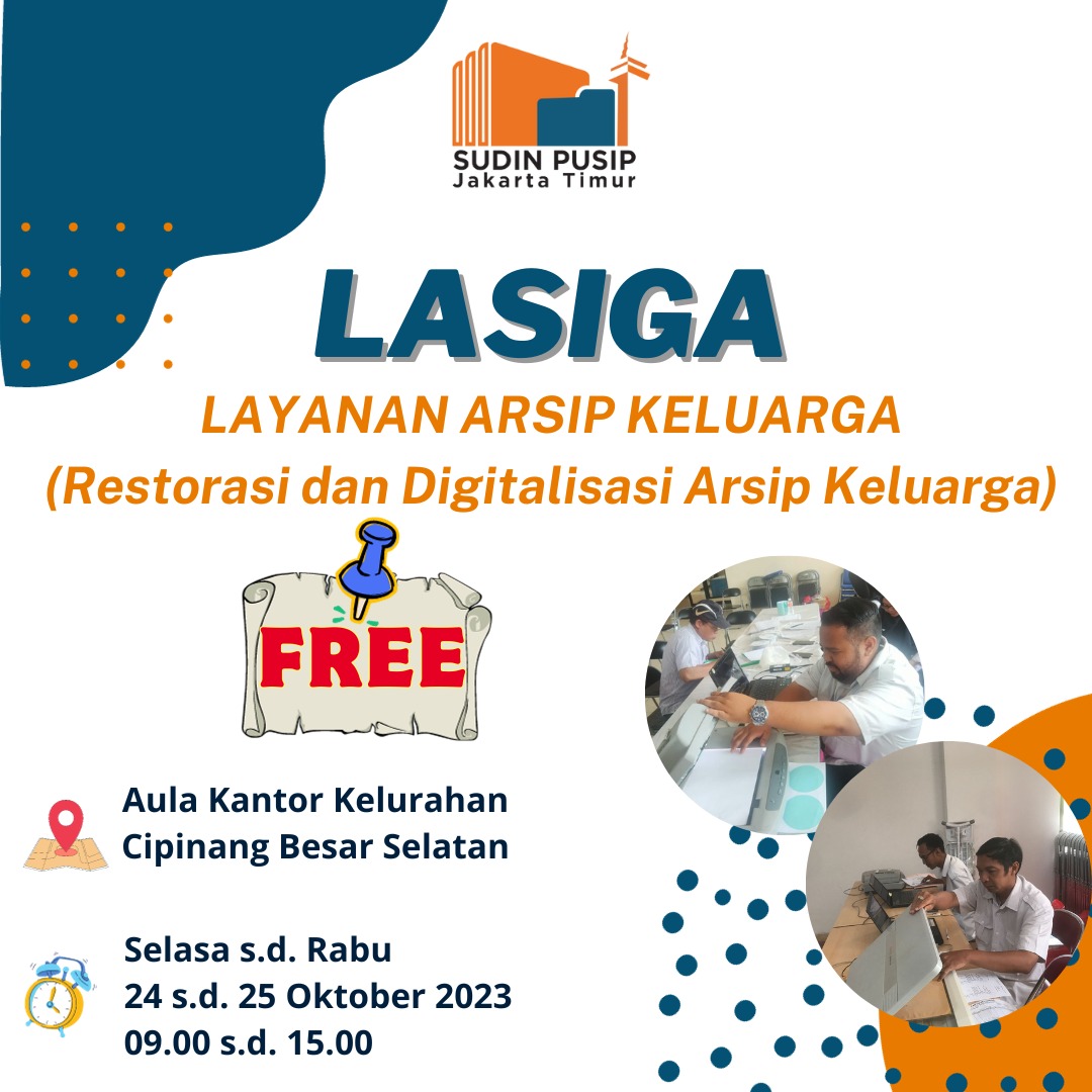 Layanan Arsip Keluarga ( Restorasi dan Digitalisasi Arsip Keluarga) Tahun 2023