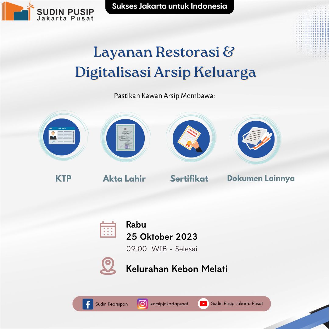 Layanan Arsip Siaga di Kelurahan Kebon Melati