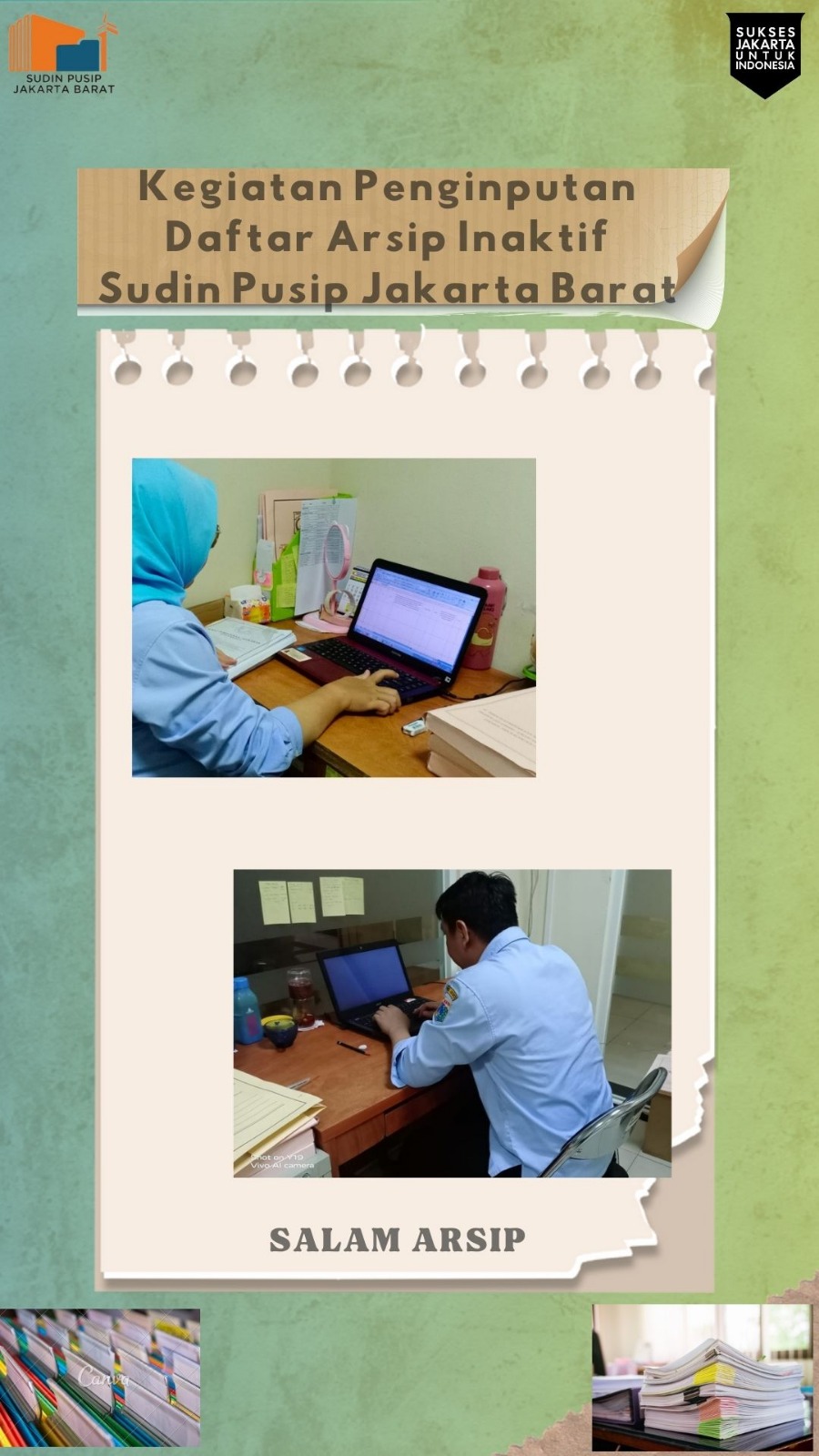 Penginputan Daftar Arsip Inaktif