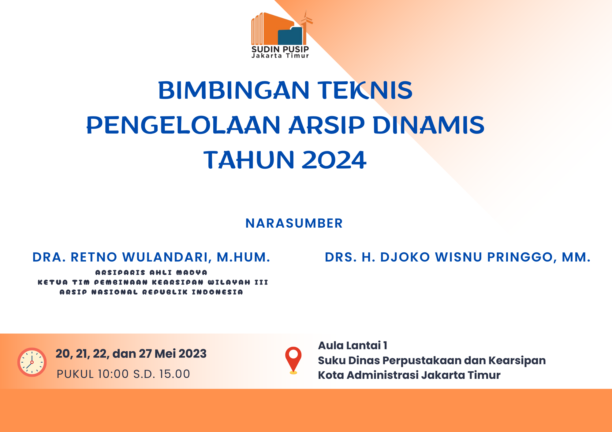 Bimbingan Teknis Pengelolaan Arsip Dinamis Tahun 2024