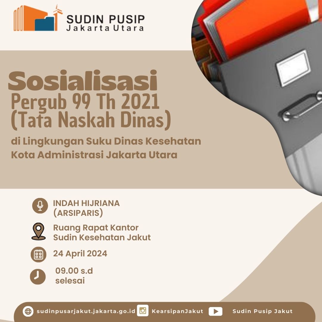 Sosialisasi Tata Naskah Dinas di Sudin Kesehatan Jakarta Utara