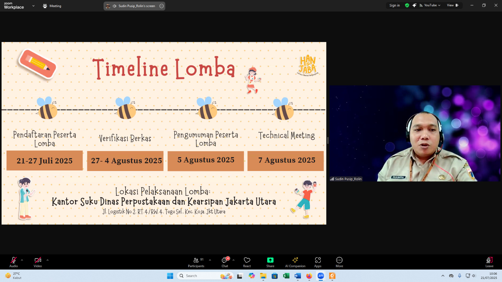 Timeline Lomba Hanjaba
